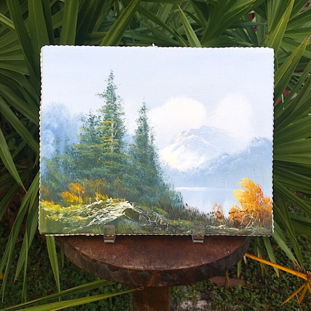 Mountain River Painting 🖼